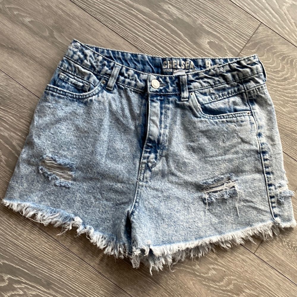 Vintage High Rise Denim Shorts - Picture 2 of 7